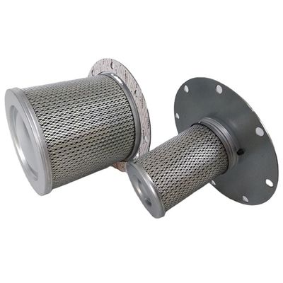 Élément de filtre de séparation de l'huile d'air en fibre de verre 02250100-755 pour l'inspection vidéo en sortie