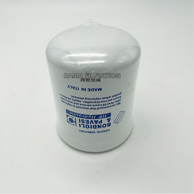 Élément hydraulique de filtre à huile en fibre de verre 539047001 pour équipements de construction